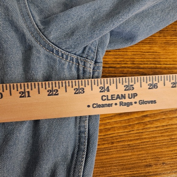 Wild Fable Women's Denim Jean Jacket XXL Blue Two-Tone Cropped Western Style - Picture 7 of 7